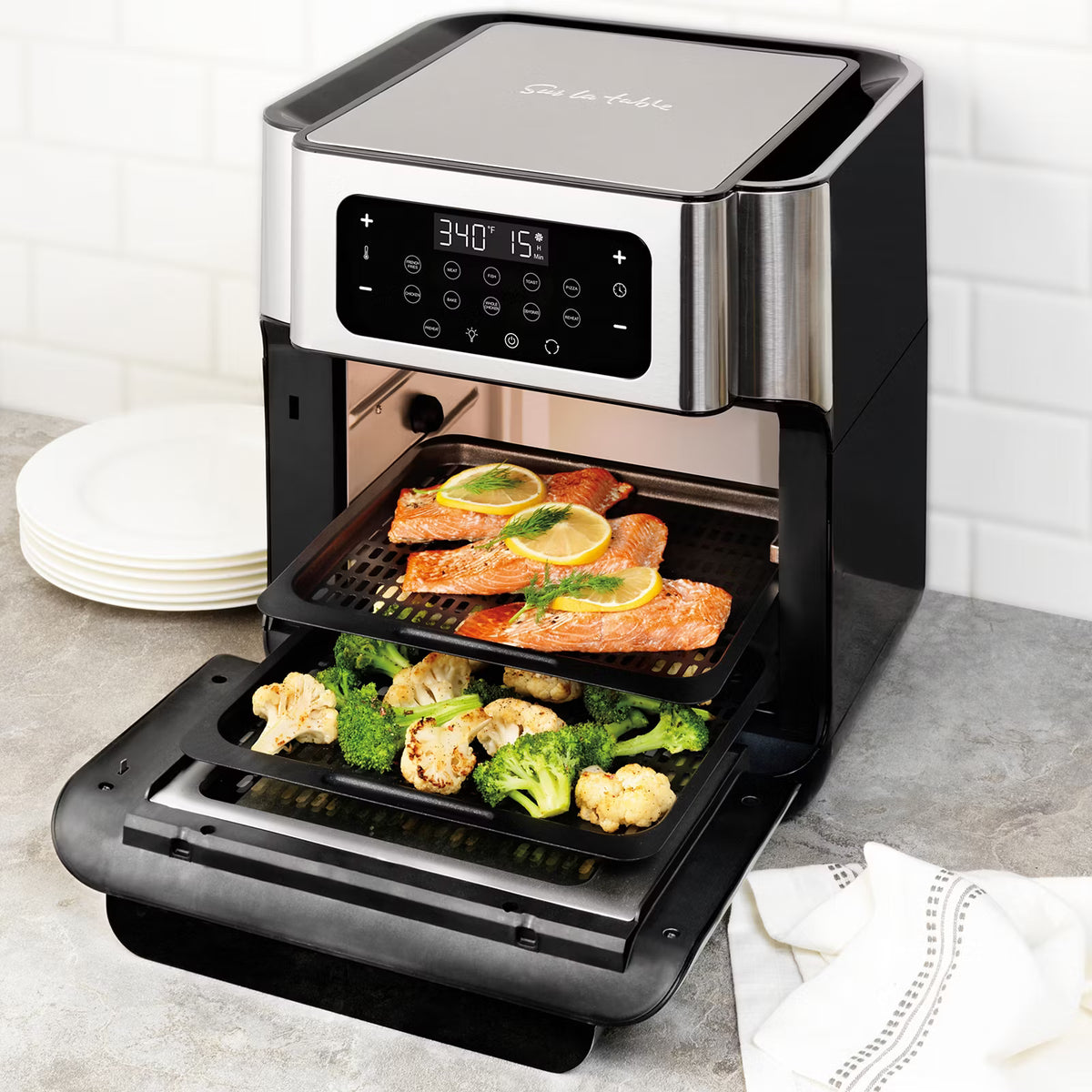 Sur La Table 13-Qt. Multifunctional Air Fryer - Pepper Black