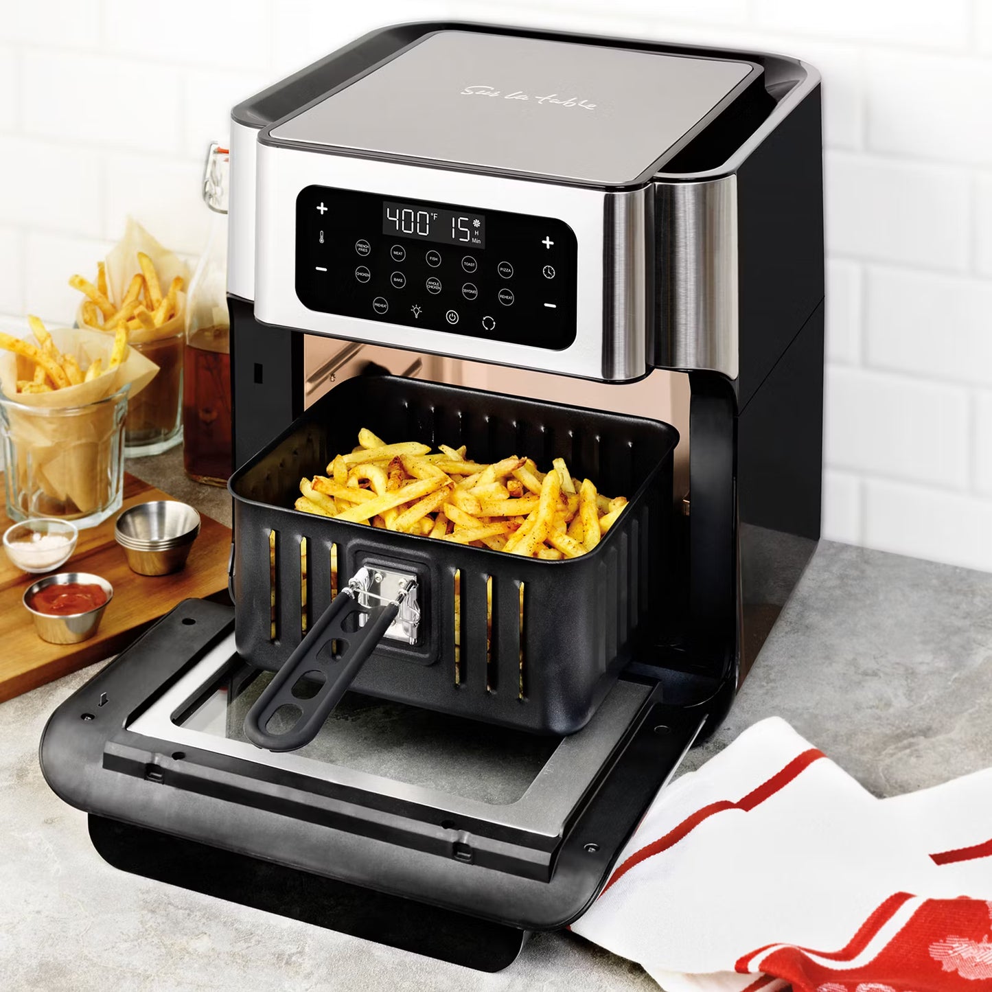 Sur La Table 13-Qt. Multifunctional Air Fryer - Pepper Black