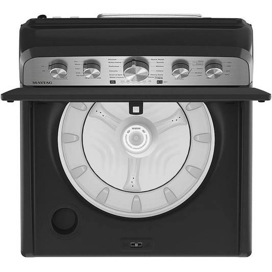 Maytag - MVW5435PBK - 27 Inch Top Load Washer with 4.8 cu ft capacity, Extra Power, Deep Fill Option, Built In Water Faucet, Quick Wash Cycle and Power Impeller