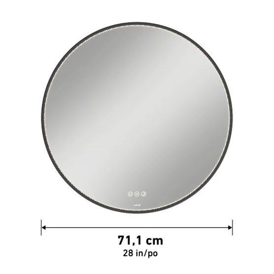 Artika Romy 28" LED Lighted Wall Mirror with Defogger