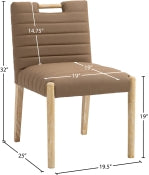 Meridian Aimee Vegan Leather Upholstered Dining Side Chair