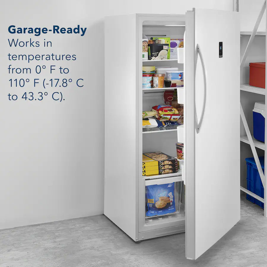 Insignia - NS-UZ17WH0 - 17 Cu. Ft. Garage Ready Convertible Upright Freezer - White