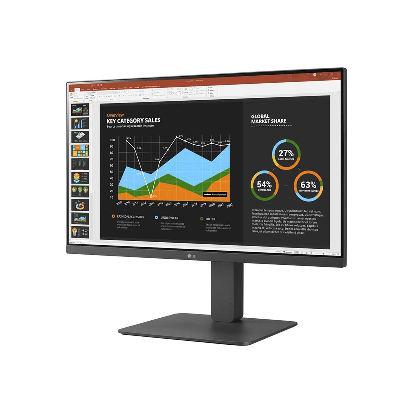 LG - 24BR550Y - 24" Class Full HD LCD Monitor