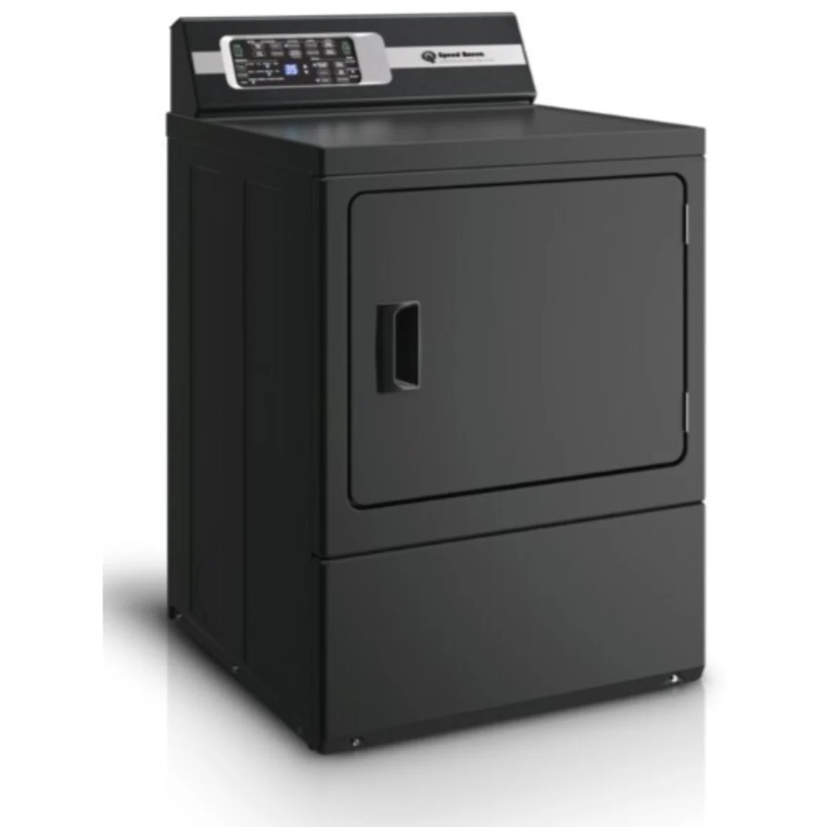 Speed Queen - DR7004BG - 27 Inch Gas Dryer with 7 Cu. Ft. Capacity, 10 Preset Dry Cycles, Pet Plus, Steam Refresh, Steam Boost, Anti- Static, Steam- Sanitize, Over-Dry Protection Technology, Extended Tumble, Reversible Door: Matte Black