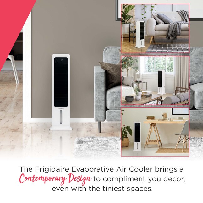 Frigidaire - FEC450WH00  -412-CFM 3-Speed Indoor Portable Evaporative Cooler for 250-sq ft