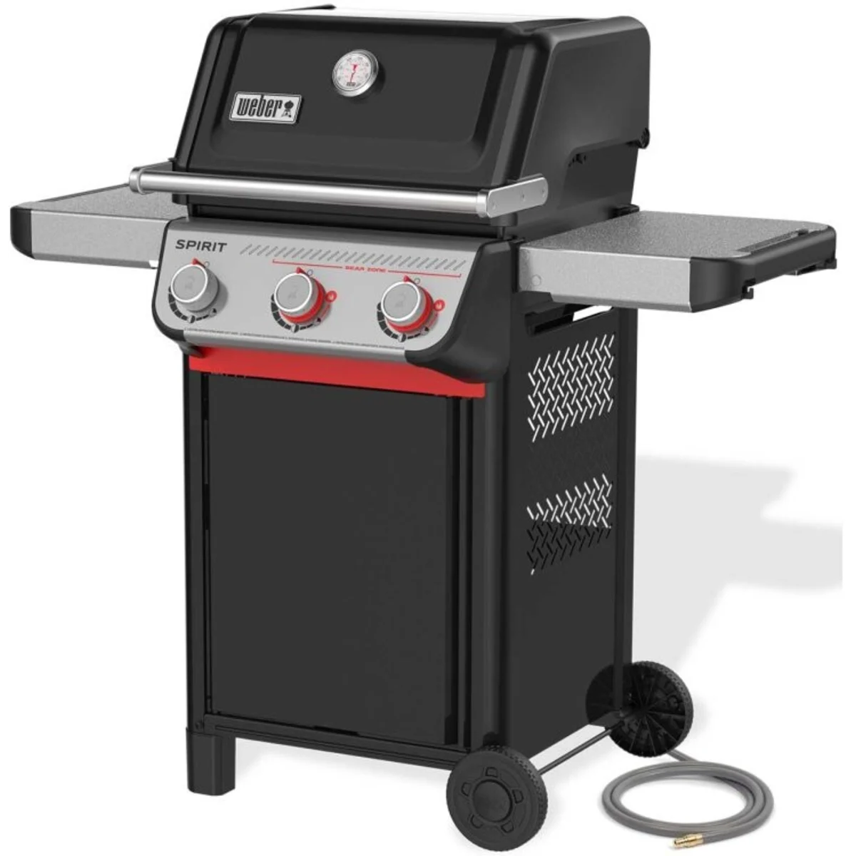 Weber Spirit - 1500844 - 48 Inch E-325 Natural Gas Grill with 360 sq. in. Total Cooking Area, 2 Side Tables, Cast-Iron Grates, Flavorizer® Bars, Snap Jet Ignition, and Grease Management System