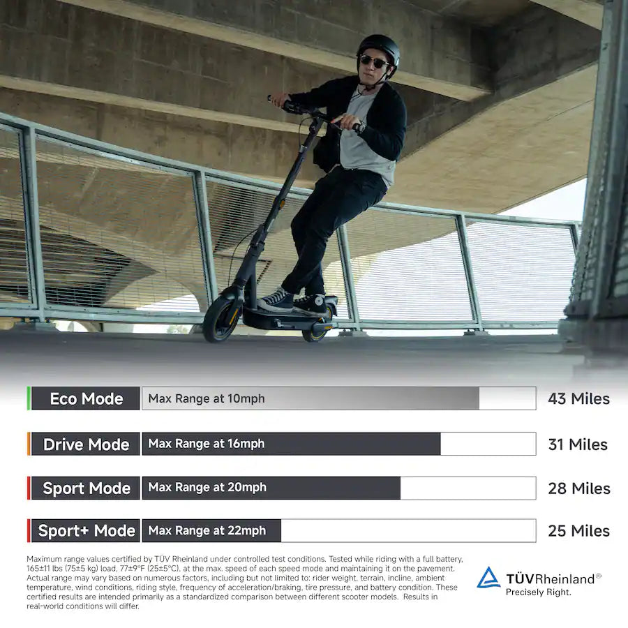 Segway - Max G2 Electric Kick Scooter Foldable w/ 43 Mile Range and 22 MPH Max Speed - Black Model: AA.05.15.01.0002