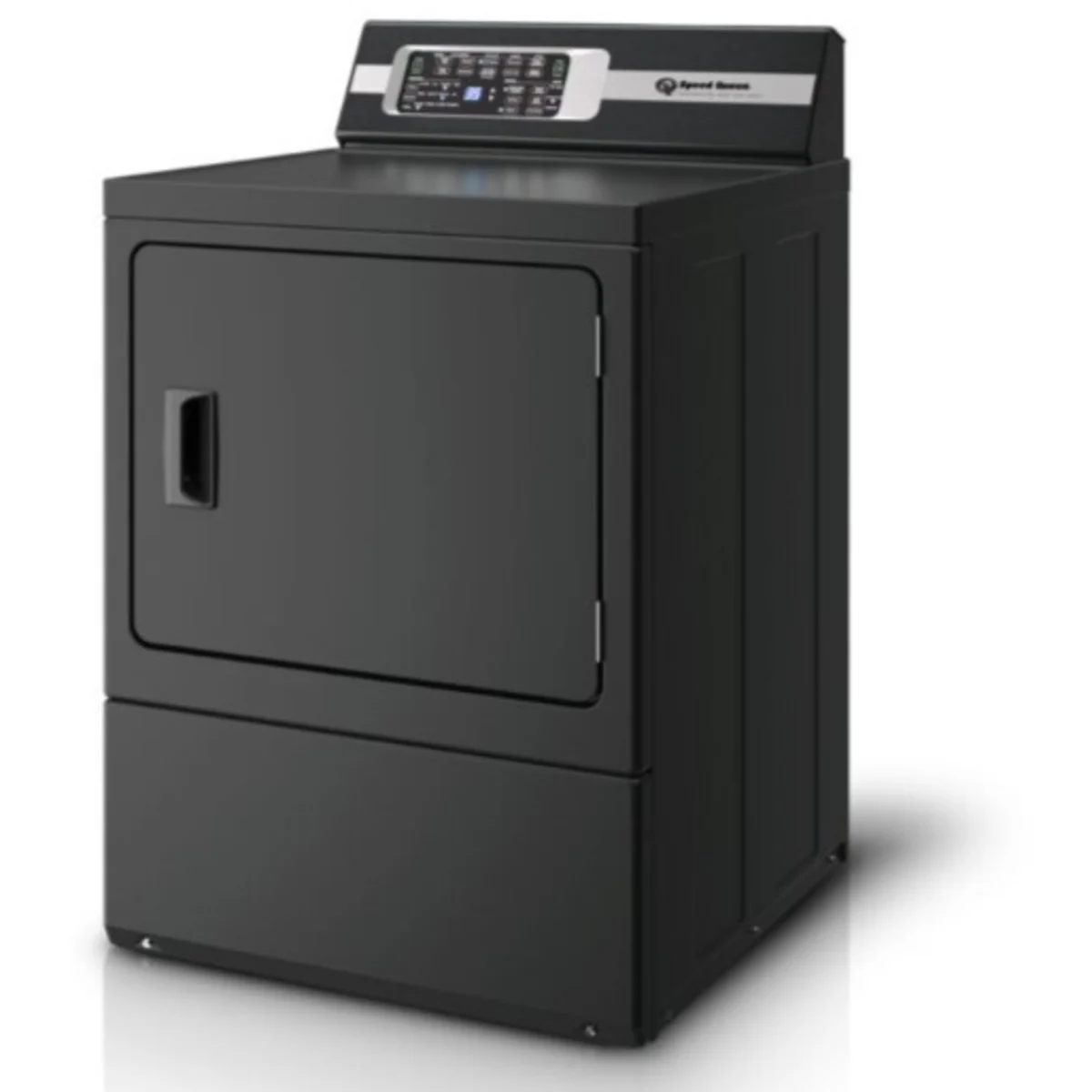 Speed Queen - DR7004BG - 27 Inch Gas Dryer with 7 Cu. Ft. Capacity, 10 Preset Dry Cycles, Pet Plus, Steam Refresh, Steam Boost, Anti- Static, Steam- Sanitize, Over-Dry Protection Technology, Extended Tumble, Reversible Door: Matte Black