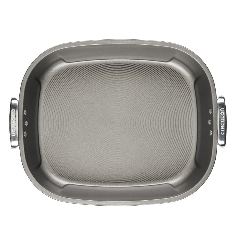 Cirulon - Nonstick 18-inch by 15-inch Oval Roaster with Rack