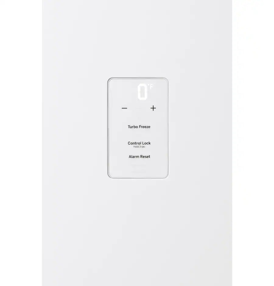 GE -FUF14DLRWW- 28 in. 14.1 cu. ft. Garage-Ready Upright Freezer with Adjustable Shelves - White