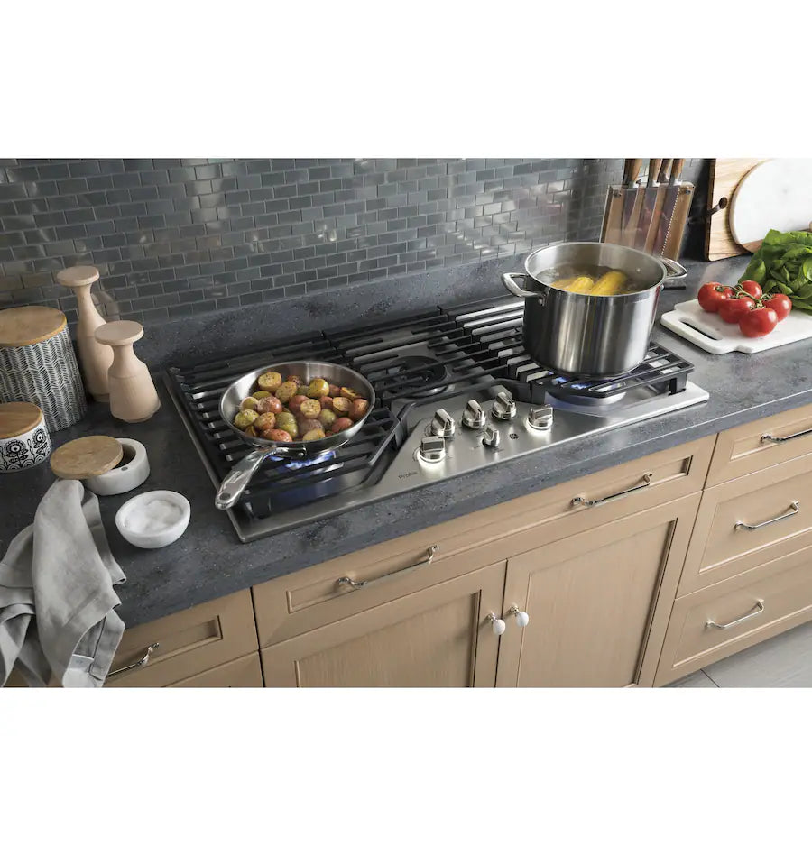 GE Profile -PGP9036SLSS-36" Built-In Gas Cooktop - Stainless Steel