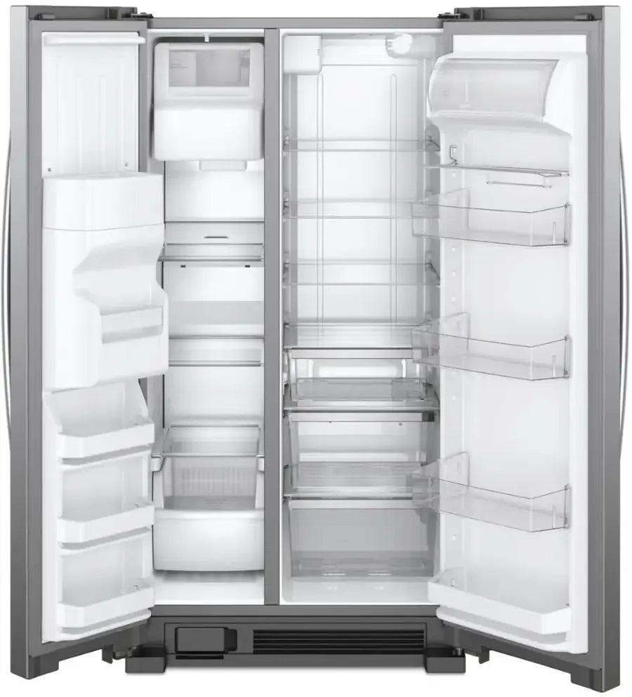 Whirlpool - WRS321SDHZ - 21.4 Cu. Ft. Side-by-Side Refrigerator - Monochromatic Stainless Steel
