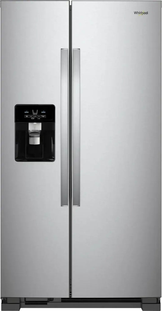 Whirlpool - WRS321SDHZ - 21.4 Cu. Ft. Side-by-Side Refrigerator - Monochromatic Stainless Steel