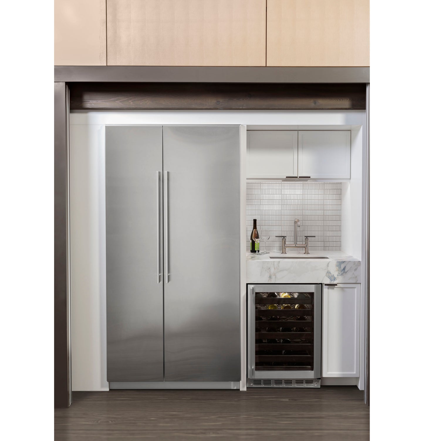 Monogram - ZDWR240NBS - 24 Inch Wine Reserve with 57 Bottle Capacity, Full-Extension Racks, Tempered Glass Door, Soft LED Lighting, Digital Touch Controls, Reversible Door Swing and Star-K Certified