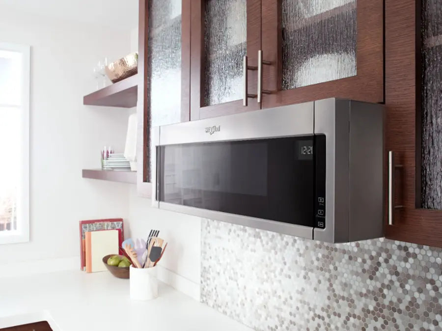 Whirlpool - WML55011HS- 1.1 Cu. Ft. Low Profile Over-the-Range Microwave Hood Combination - Stainless Steel