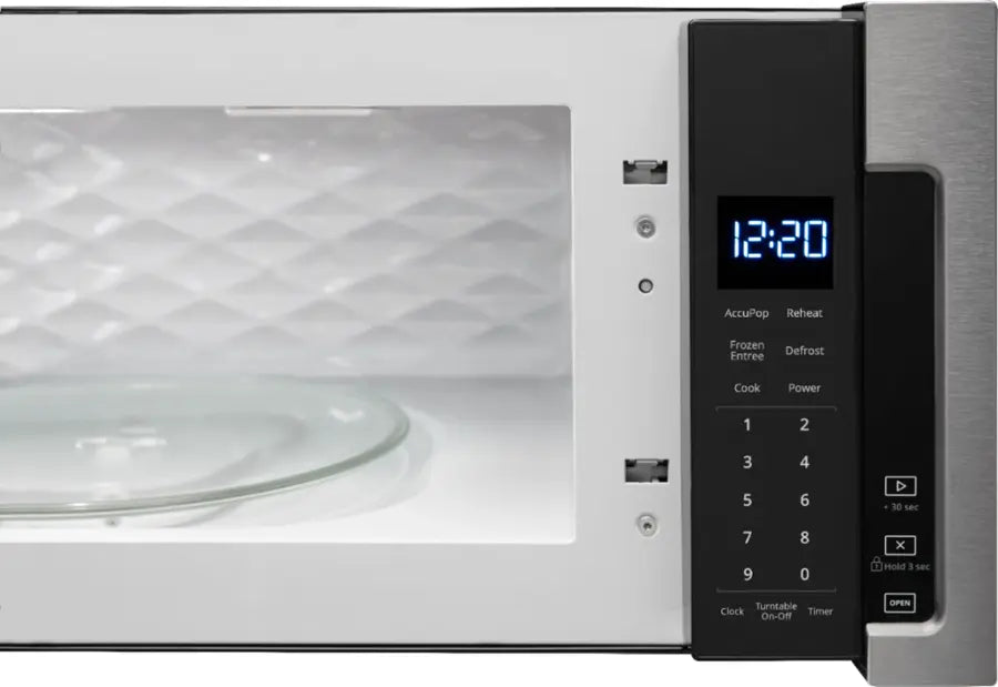 Whirlpool - WML55011HS- 1.1 Cu. Ft. Low Profile Over-the-Range Microwave Hood Combination - Stainless Steel