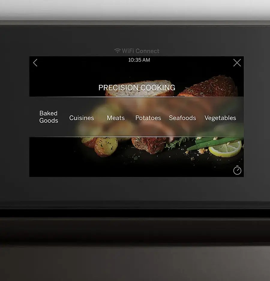 GE Profile-PTS7000SNSS- 30" Smart Built-In Single Electric Convection Wall Oven with Air Fry & Precision Cooking - Stainless Steel