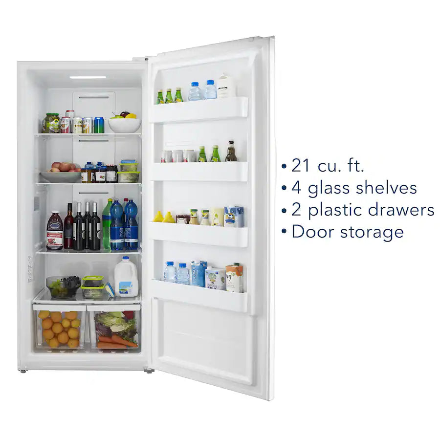 Insignia-NS-UZ21WH0 - 21 Cu. Ft. Garage Ready Convertible Upright Freezer