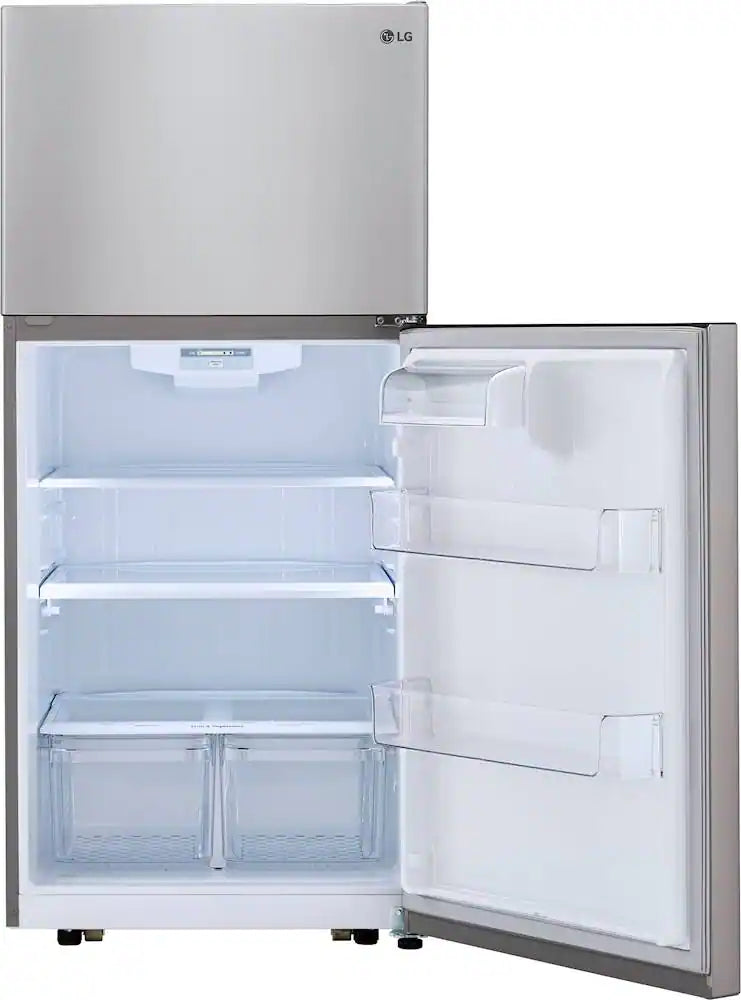 LG - LTCS20020V - 20 Cu. Ft. Top-Freezer Refrigerator - Stainless Steel