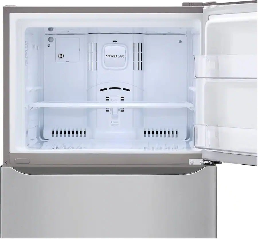 LG - LTCS20020V - 20 Cu. Ft. Top-Freezer Refrigerator - Stainless Steel