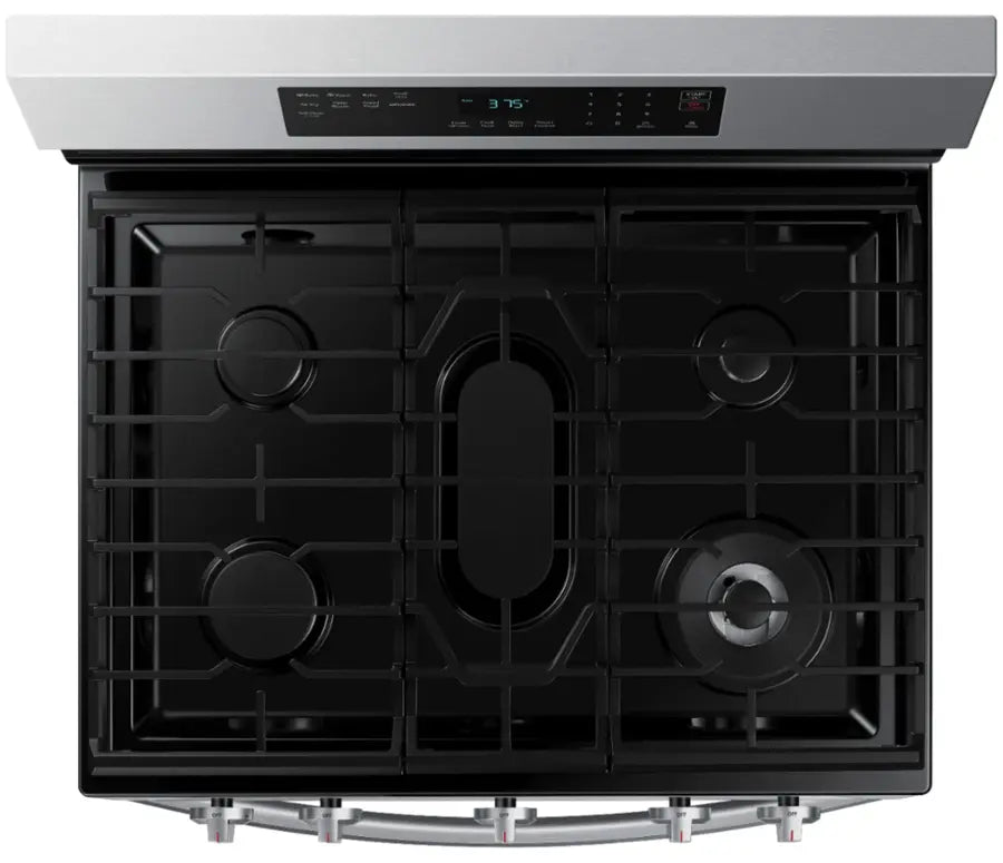 Samsung -NX60A6511SS- 6.0 cu. ft. Freestanding Gas Range with No-Preheat Air Fry & Convection - Stainless Steel