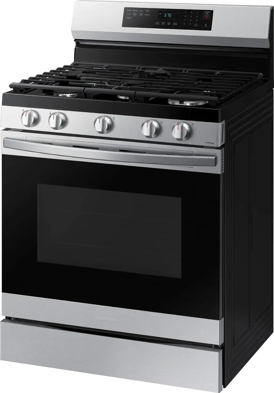 Samsung -NX60A6511SS- 6.0 cu. ft. Freestanding Gas Range with No-Preheat Air Fry & Convection - Stainless Steel