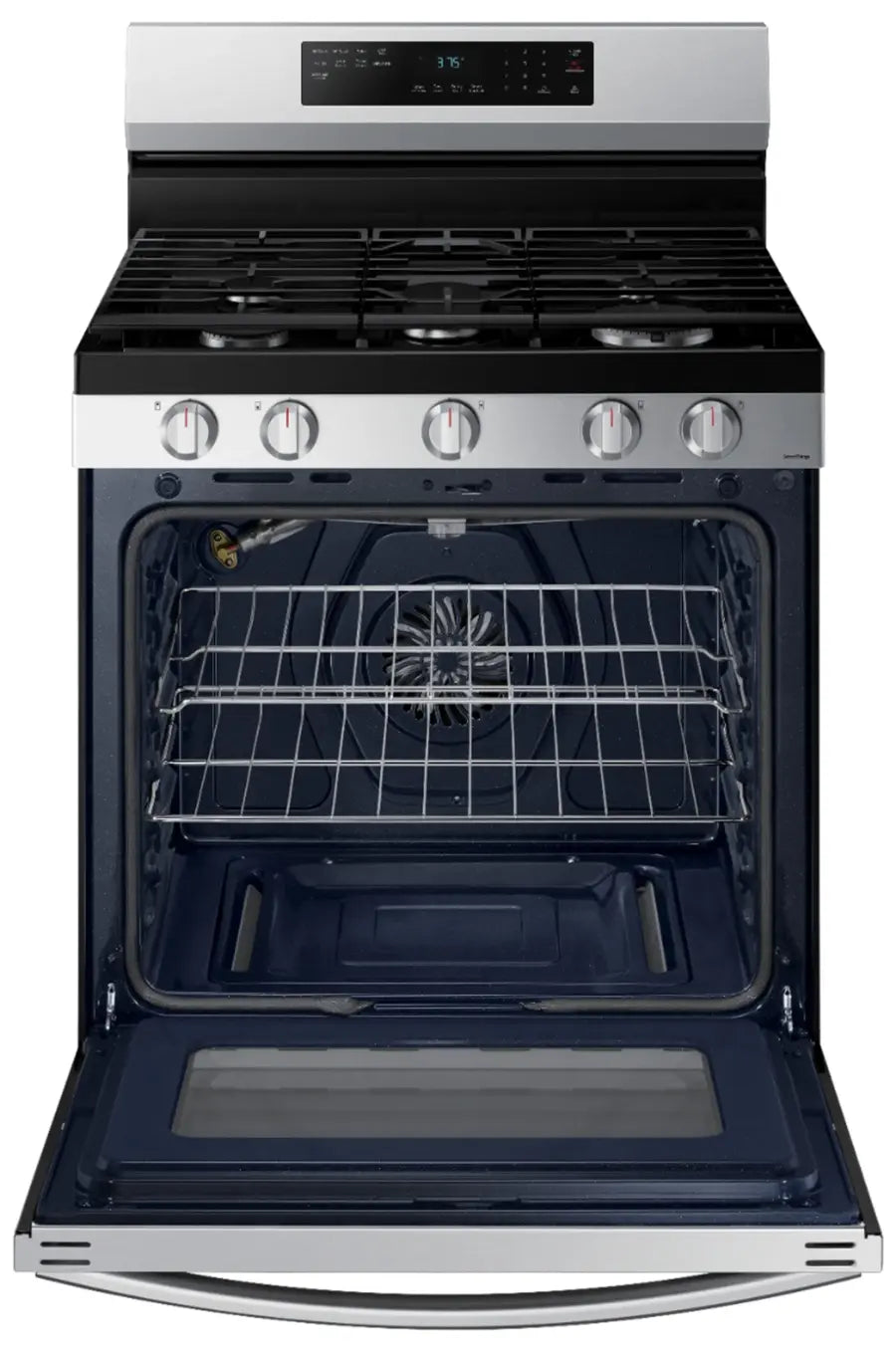 Samsung -NX60A6511SS- 6.0 cu. ft. Freestanding Gas Range with No-Preheat Air Fry & Convection - Stainless Steel
