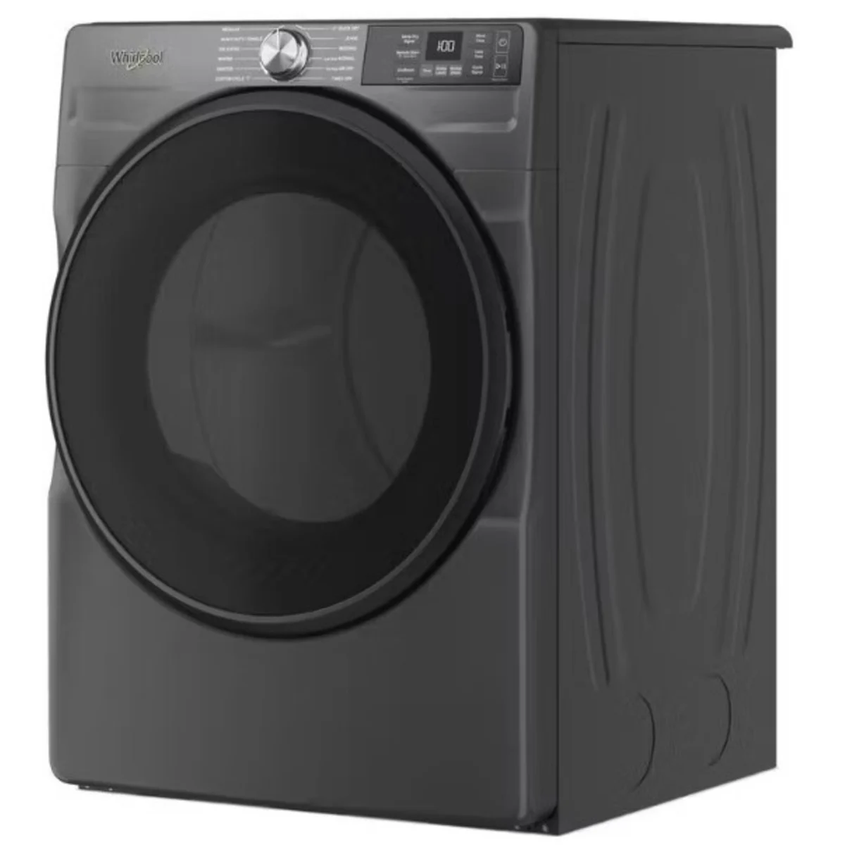 Whirlpool - WGD5720RU - 27 Inch Smart Gas Dryer with 7.4 cu ft Capacity, Wrinkle Shield™, AI Intelligent Dry, Quick Wash & Dry, Sanitize Cycle, Air Dry Cycle, Whirlpool® App, Cycle Notification, Voice Control, Family Share and ENERGY STAR® Certified