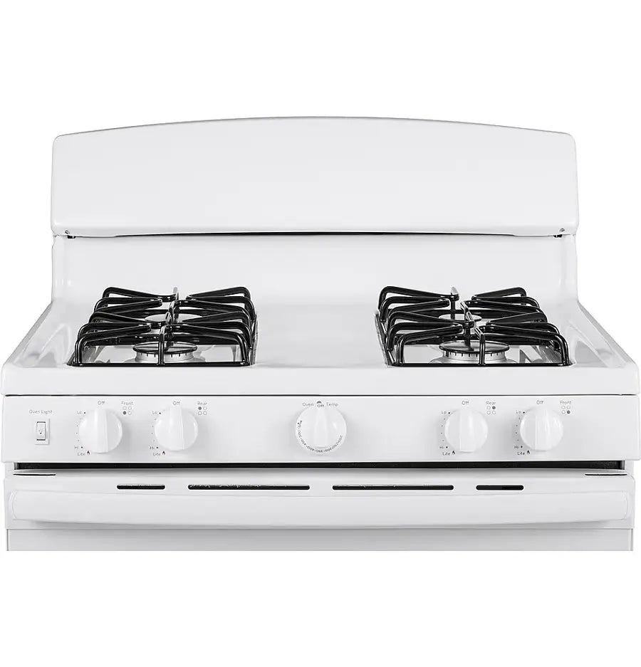GE -JGBS30DEKWW- 4.8 Cu. Ft. Freestanding Gas Range - White