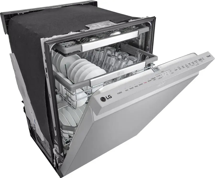 LG - LDPH7972S - 24 in. PrintProof Stainless Steel Smart Top Control Dishwasher with 1-Hour Wash and Dry, QuadWash Pro and Dynamic Dry