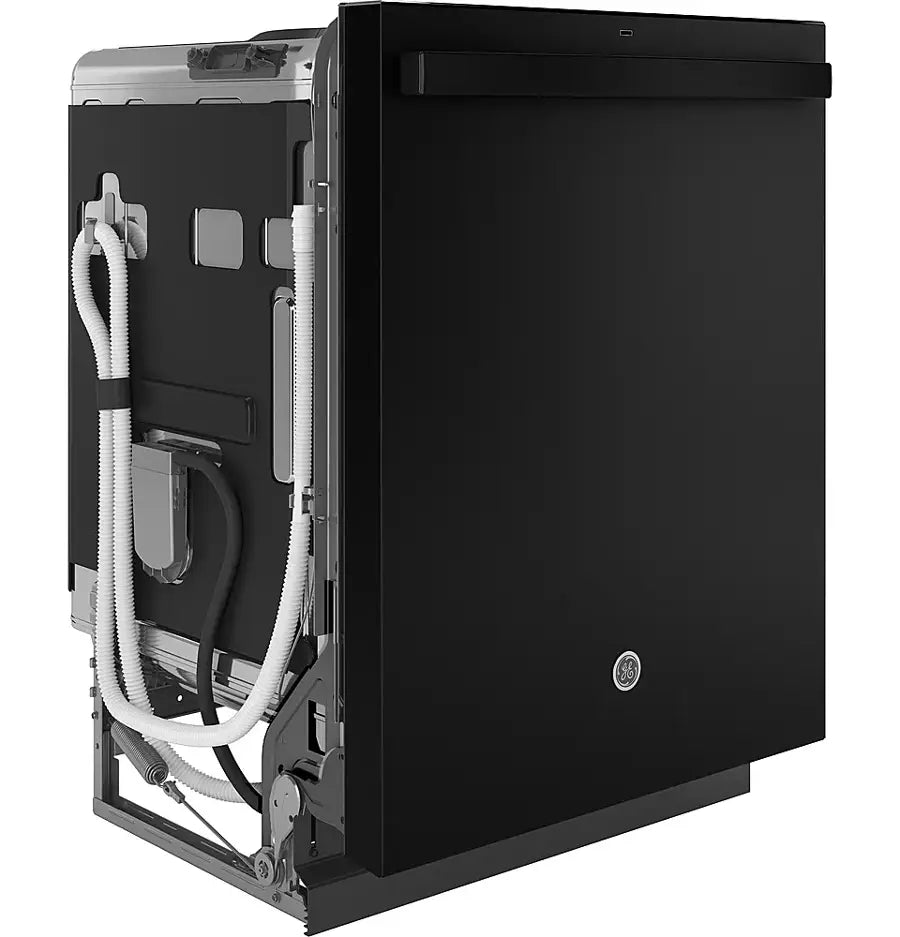 GE - GDT645SGNBB - 24" Top Control Built-In Stainless Steel Tub Dishwasher with 3rd Rack, Sanitze Cycle and 45 dBA - Black