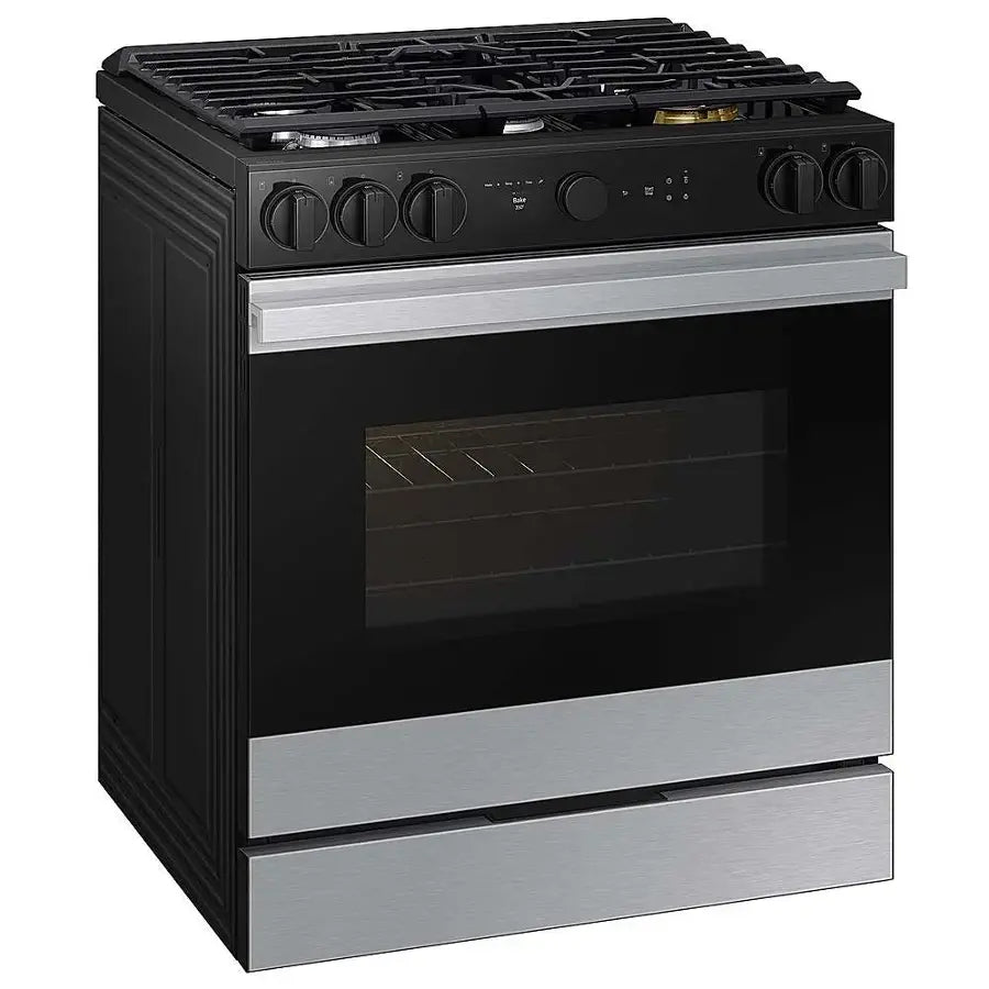 Samsung - NSG6DG8700SRAA- 6.0 Cu. Ft. Slide-In Gas Range with Smart Oven Camera - Stainless Steel