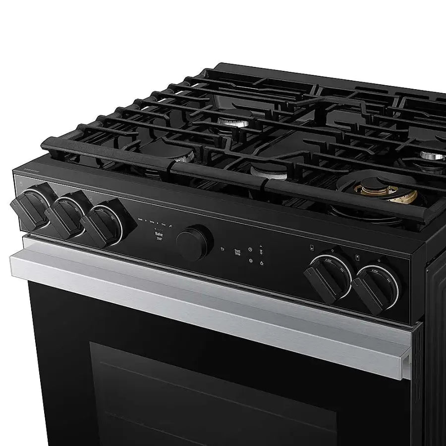 Samsung - NSG6DG8700SRAA- 6.0 Cu. Ft. Slide-In Gas Range with Smart Oven Camera - Stainless Steel