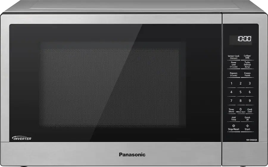 Panasonic - NN-SN66QS - 1.2 Cu. Ft. 1200-Watt Countertop Microwave Oven with Inverter Technology - Stainless Steel