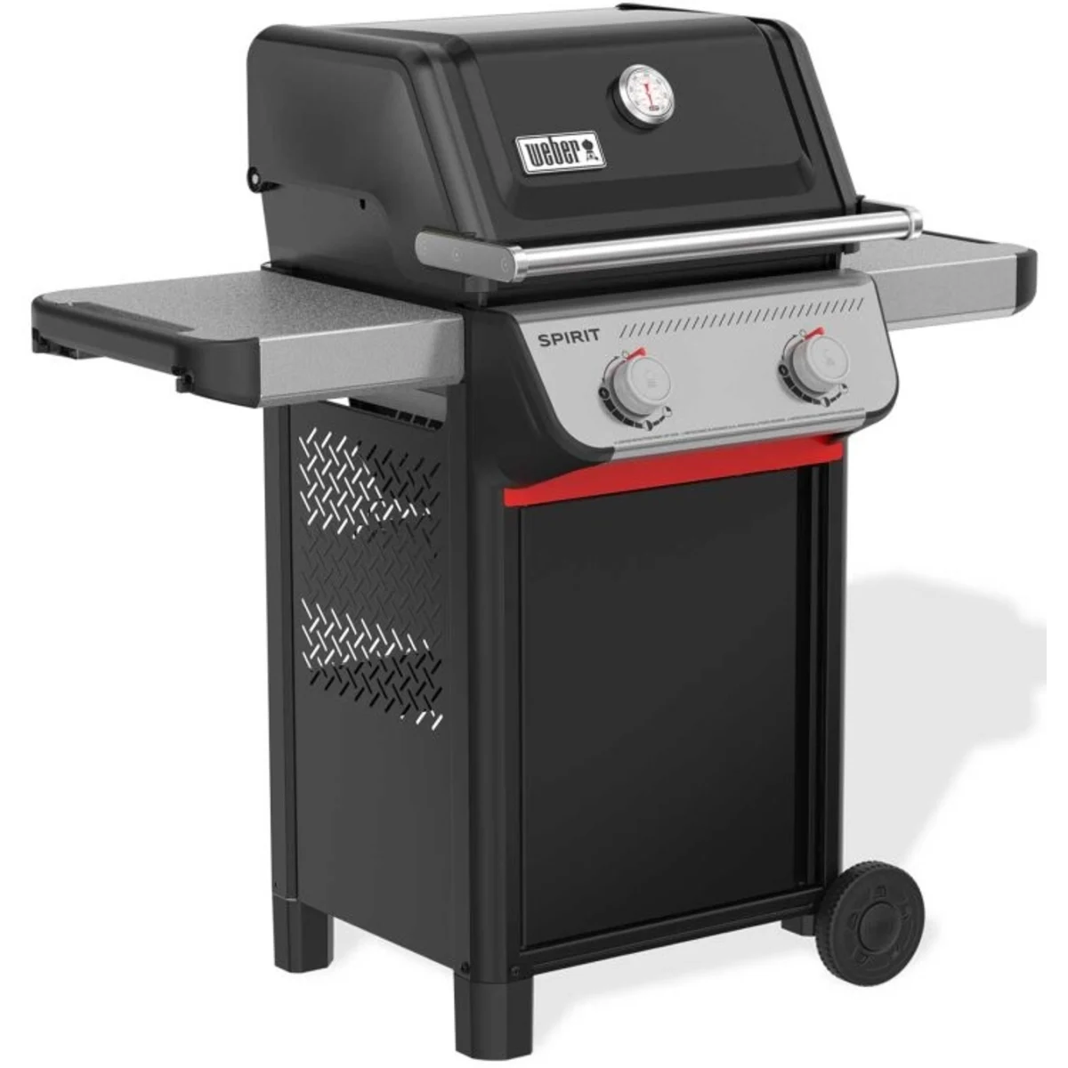 Weber Spirit - 1501000 - 48 Inch E-210 Freestanding Gas Grill with Double Side Tables, Cast Iron Grates, Stainless Steel Flavorizer® Bars, and Snap Jet Ignition