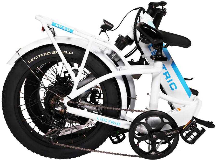 Lectric eBikes - XP3 Step-Thru Foldable Long-Range eBike: 65 miles Max Operating Range & 28 mph Max Speed - Unisize - White