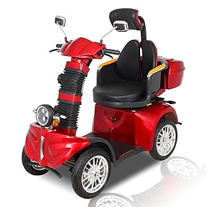 4-Wheel Electric Mobility Scooter for Adults Seniors and Eldely