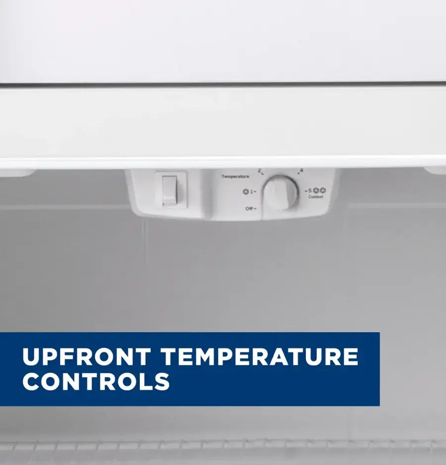 GE - GTS22KYNRFS - 21.9 Cu. Ft. Top-Freezer Refrigerator with Garage Ready Performance - Stainless Steel