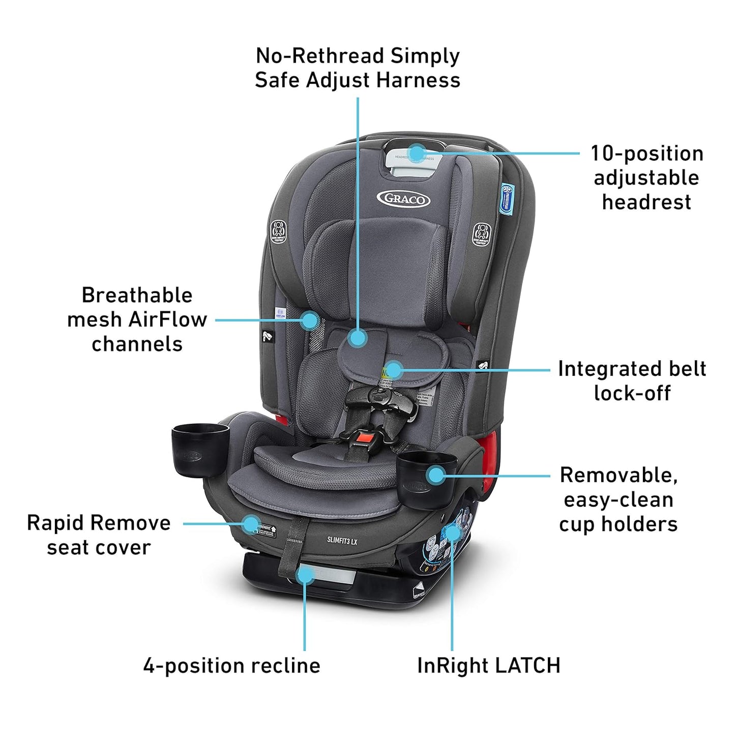 Graco SlimFit3™ LX 3-in-1 Car Seat
