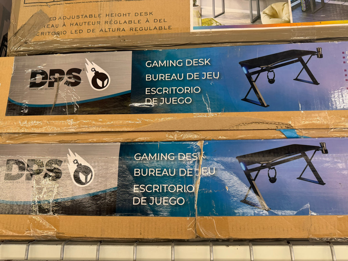 DPS 60" Radius Gaming Desk, Black