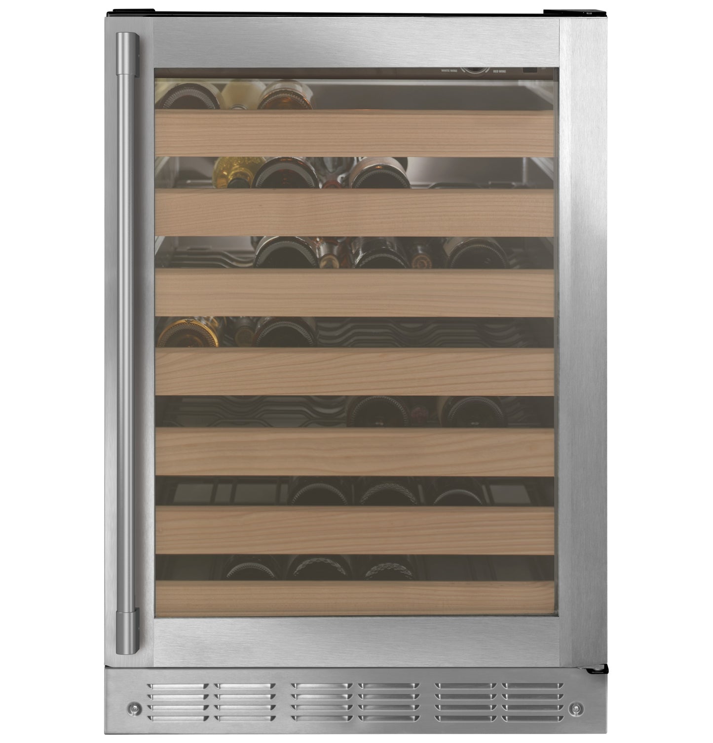 Monogram - ZDWR240NBS - 24 Inch Wine Reserve with 57 Bottle Capacity, Full-Extension Racks, Tempered Glass Door, Soft LED Lighting, Digital Touch Controls, Reversible Door Swing and Star-K Certified