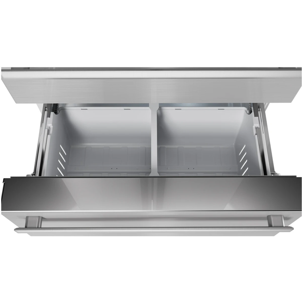Sharp - SJG2351FS - 36 Inch French 4-Door Counter Depth Refrigerator with 22.5 Cu. Ft. Capacity, Adjustable Slide-In Shelf, Humidity-Controlled Crisper Drawers, Interior Automatic Ice Maker, NSF Certified, and Energy Star Certified