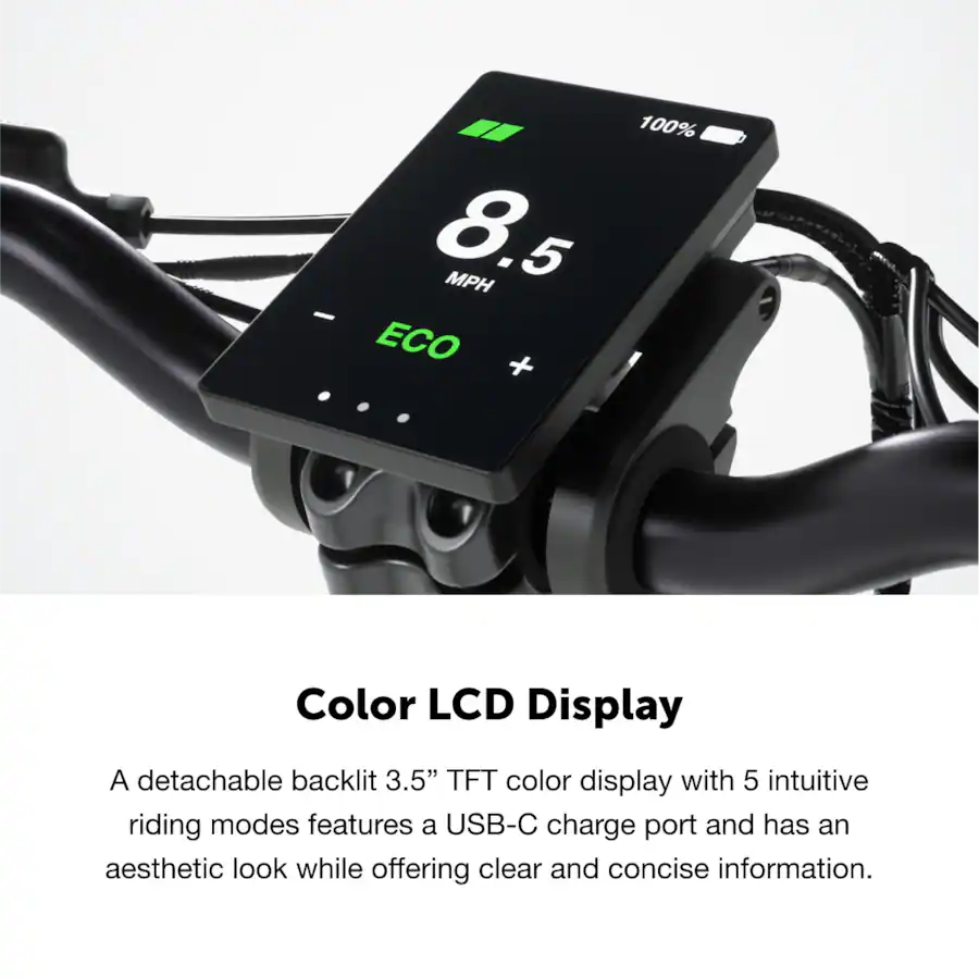 Lectric eBikes - XP4 750 Step-Thru Foldable Long-Range eBike (Max 85mi/28mph) + LevelUp Rack/Seat Post/Elite Headlight/Lock - Tempest Grey