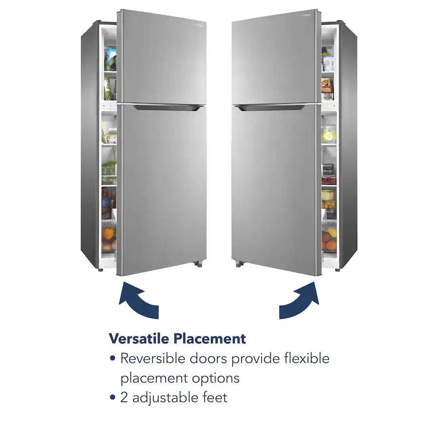 Insignia™ - NS-RTM18SS2 - 18 Cu. Ft. Top-Freezer Refrigerator with ENERGY STAR Certification - Stainless Steel