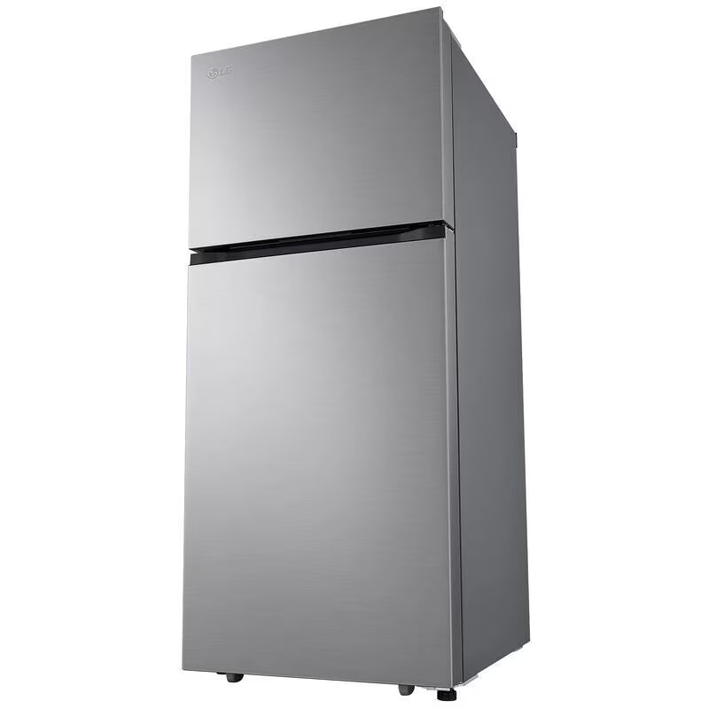 LG - LTCS20020S- 28 in. 17.5 cu. ft. Garage Ready Top Freezer Refrigerator - PrintProof Stainless Steel