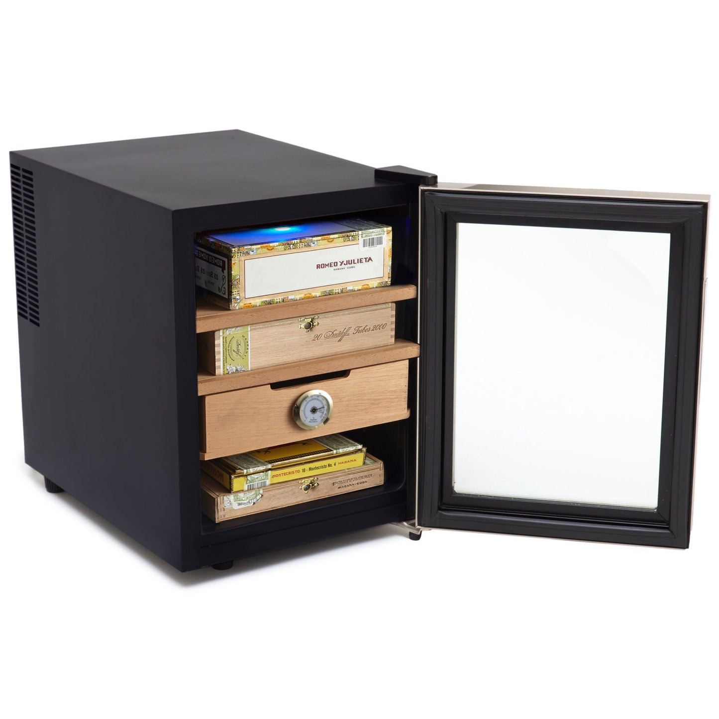 Whynter - CHC-120S - 250-Count 1.2 cu. ft. Electric Cigar Cooler Humidor -Stainless Steel