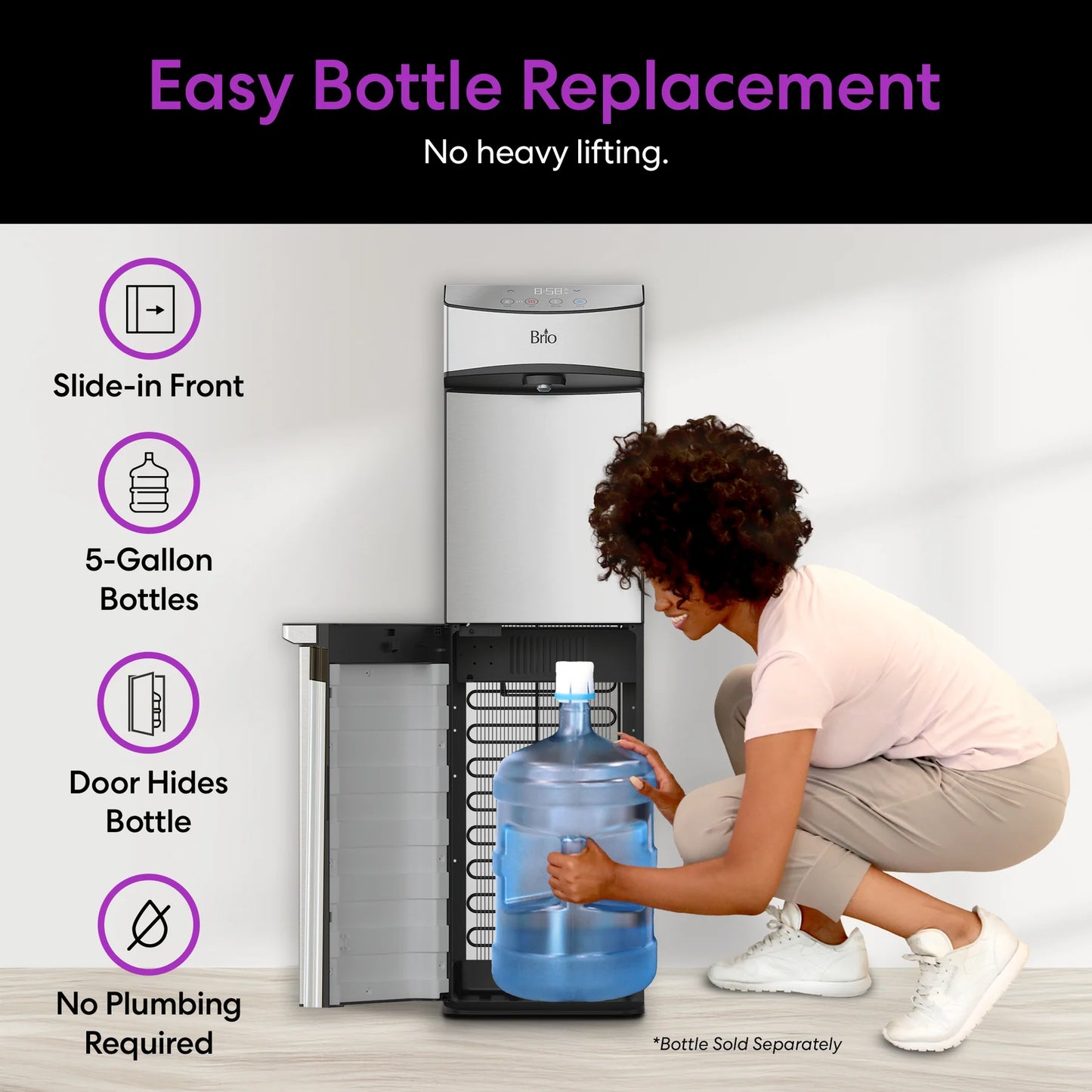 Brio 740 Series Self-Cleaning Bottom Load Water Cooler