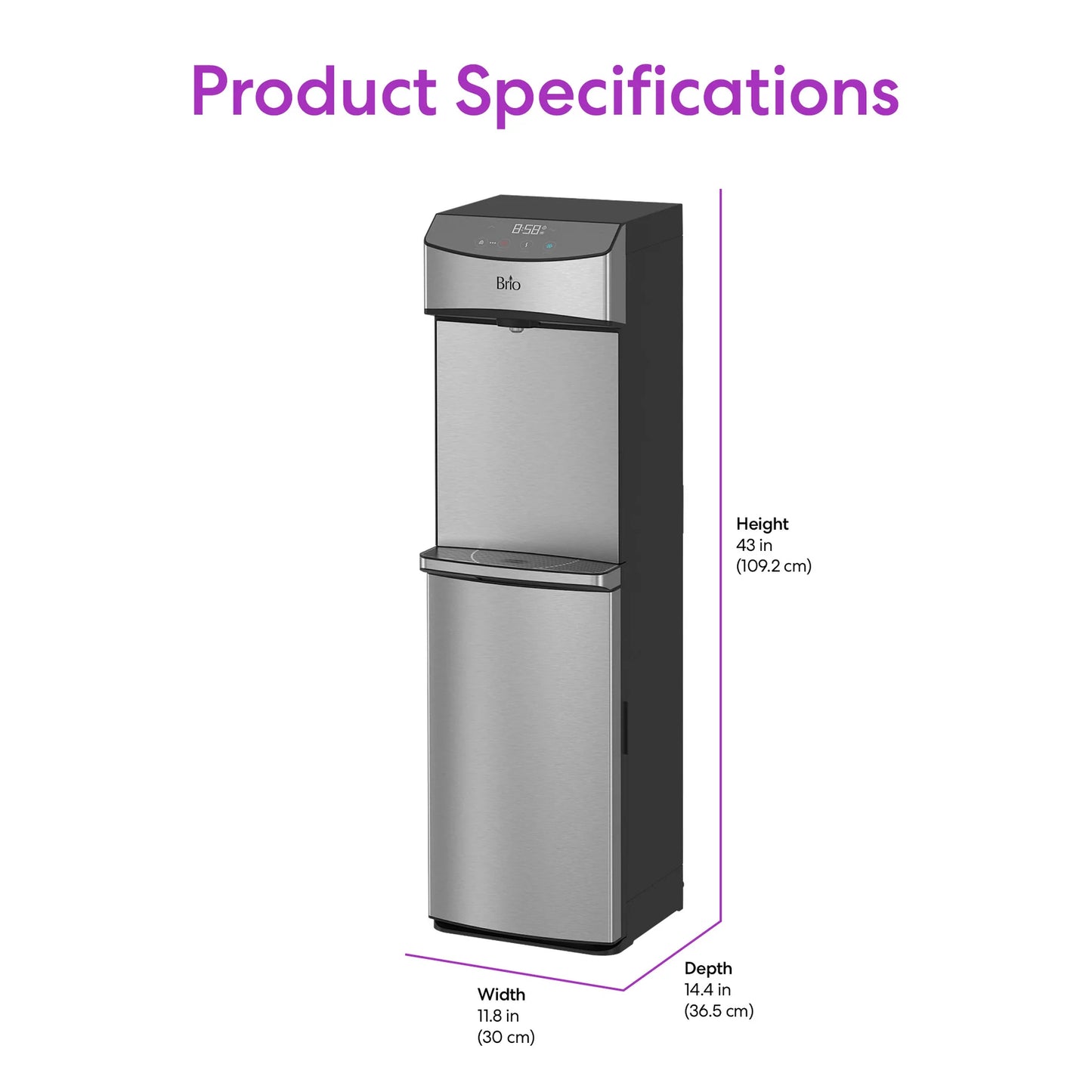 Brio 740 Series Self-Cleaning Bottom Load Water Cooler