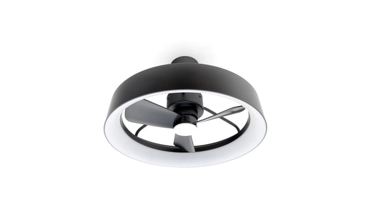 Artika Austin 23" LED Chandelier Ceiling Fan Fandelier, Black