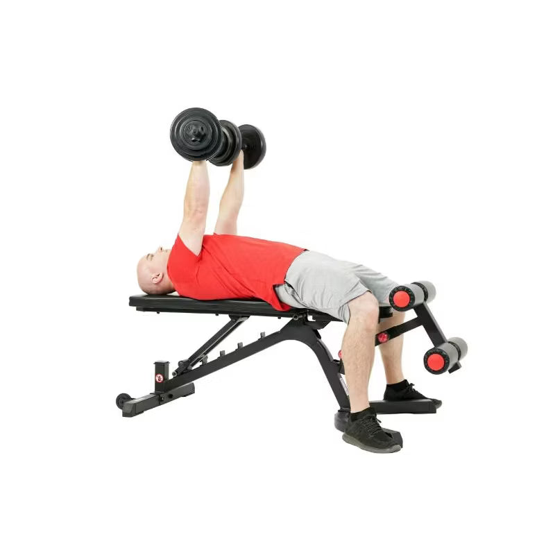 Sunny Health & Fitness Fully Adjustable Power Zone Utility Heavy Duty Weight Bench with 500 lb Max Weight – SF-BH6920